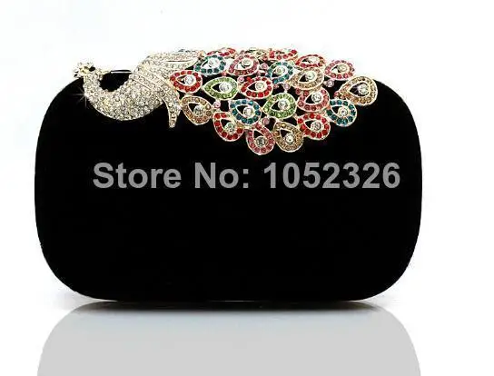 European luxury wedding women handbag Fashion peacock diamond evening bags Chain noble women bag Handbags noble