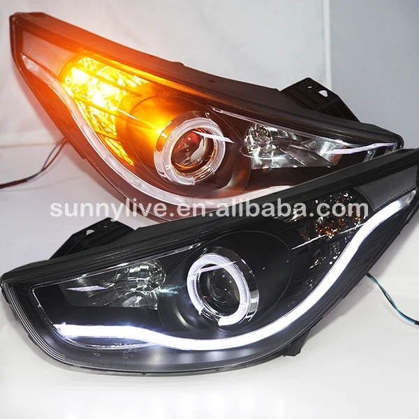 Для HYUNDAI Tucson IX35 светодиодные фары Angel Eyes от 2010 до 2013 год LFv1|eye led|angel eyes ledangel |