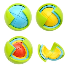 Стиль 3D головоломка шар Лабиринт для детей Детские Ранние развивающие игрушки подарки 3D интеллект мяч игра головоломка DIY сборка