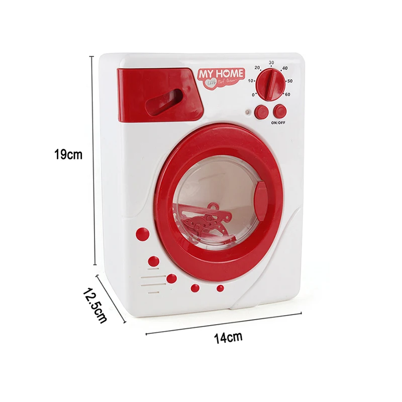 1 шт., Электронная Мини-стиральная машина, имитирующая Бытовая мини-техника, игрушки для детей, детские игрушки для дома