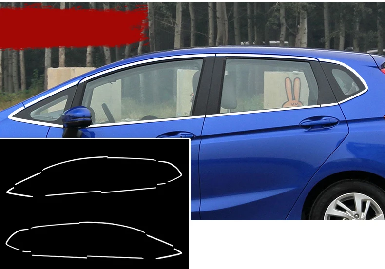 Наружная крышка для подоконника из нержавеющей стали отделка honda fit jazz 2008 2009 2010 2011