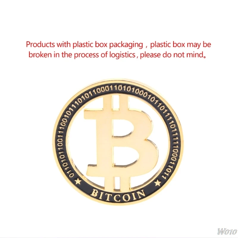 

Commemorative Coin Plated Golden Hollow Bitcoin BTC For Souvenir Art Collection