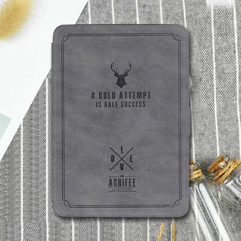 Slim For Amazon Kindle Paperwhite 1 2 3 Case Cartoon Deer Printed PU Leather Cover for Kindle Paperwhite 123 Ebook cover 6''     (7)