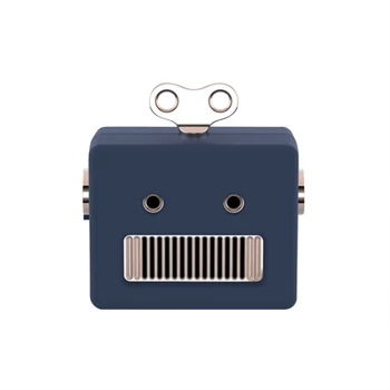 

New Robot Bluetooth Speaker Wireless Mini Cute Portable Subwoofer Audio For Mobile Phone Gift For Girls-Blue