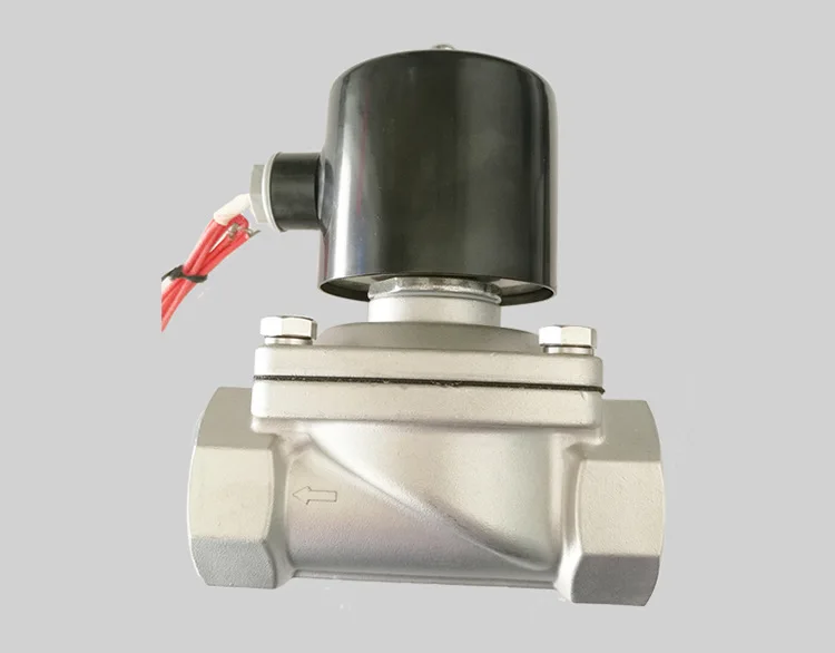 

DN40 1-1/2'' 304 Stainless Steel Electric Solenoid Valve Normally Closed Type Diaphragm Valve For Water Oil Gas AC/DC