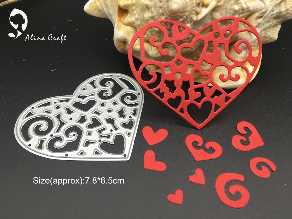AlinaCraft резки металла умирает вырезать нож форму art резак Скрап Бумага CRAFTER сердце