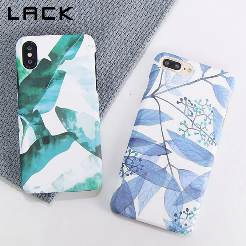 Чехол для телефона LACK Art Leaf Flower iphone XS Max X XR 8 7 6 S Plus задняя крышка ретро жесткие