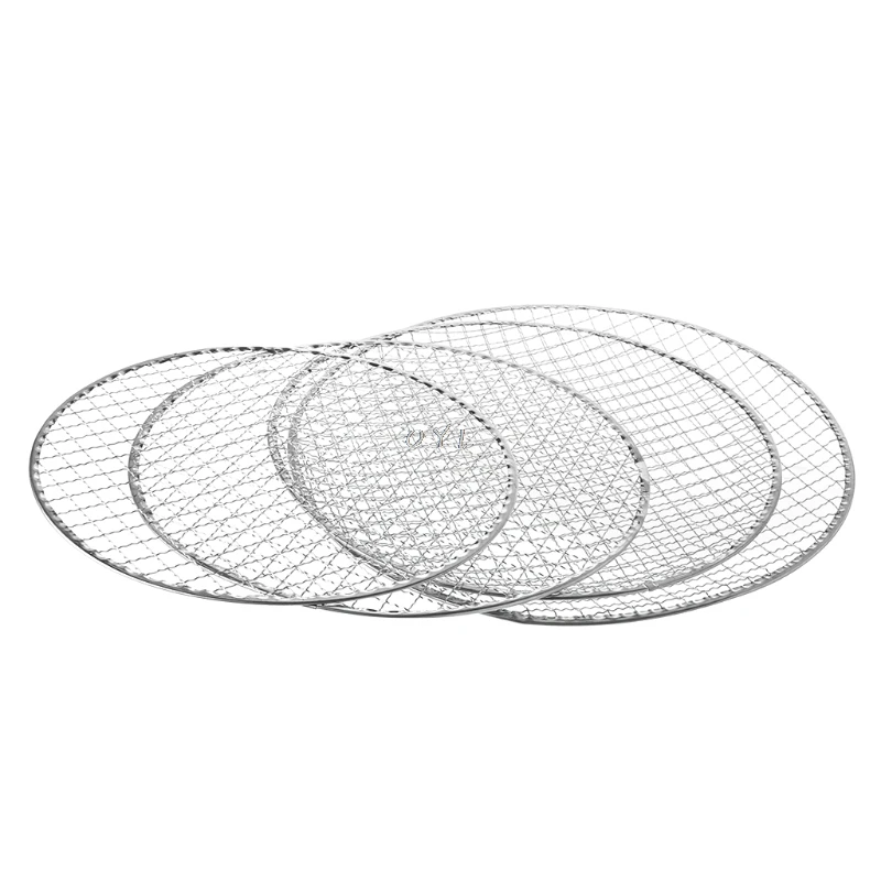 30cm Disposable BBQ Barbecue Grill Basket Mesh Wire Net Meat Fish Vegetable Tool Hot Kitchen Cooking Rotisseries Accessory