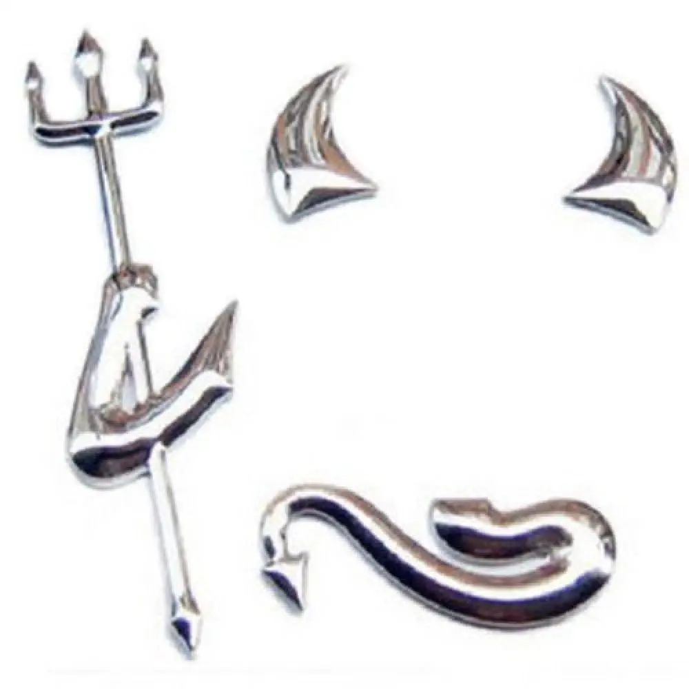 

SEKINNEW 2pcs Cool 3D Devil Style Demon Sticker Car Auto Emblem Logo Paper PVC Decals Decoration DIY Accessories