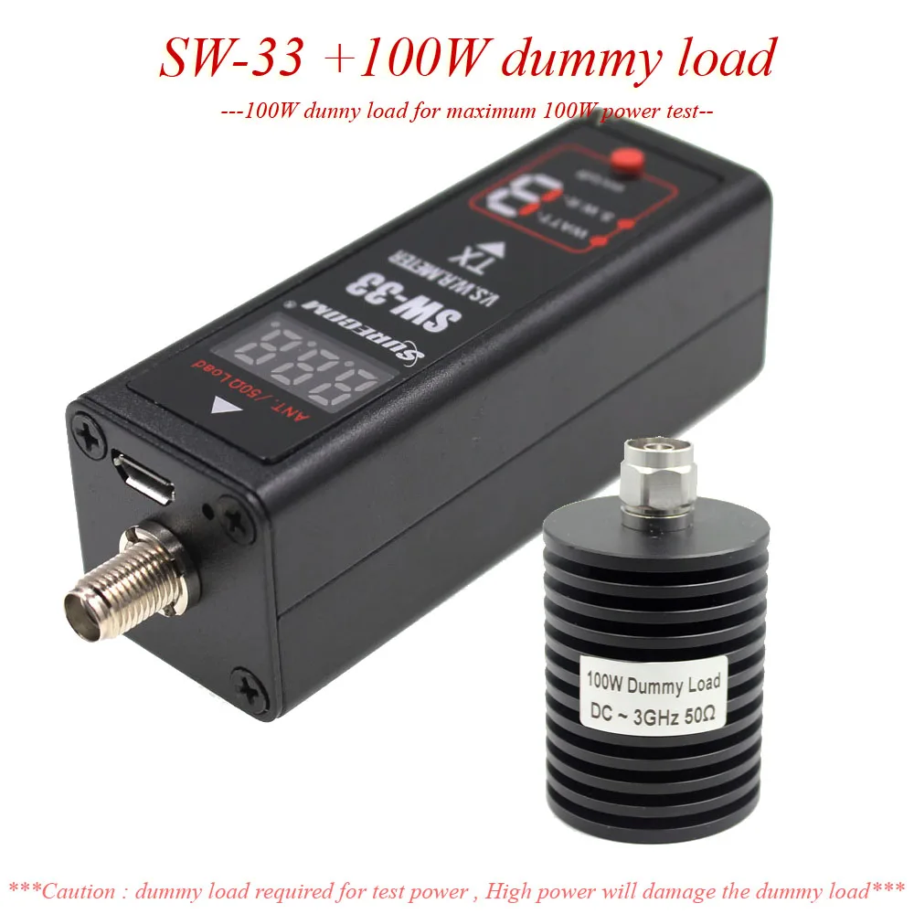 Surecom SW33 мини-измеритель мощности и КСВ VHF/UHF 125-525 МГц портативный тестер для ветчины рации