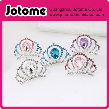 

Small Rhinestone Tiara Crown for Princess Flower Girl Children Birthday Wedding