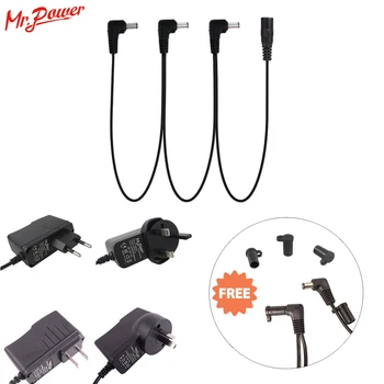

EU US UK AU 9V DC 1A Guitar Effects Power Supply/ Source Adapter, Power Cord/Leads 3 Daisy Way Chain Cable Fot Fonte Pedal 45