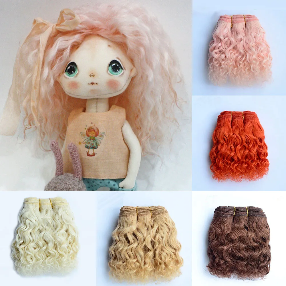 1 шт. шерстяное наращивание волос для BJD/SD/Blyth/американских кукольных всех кукол
