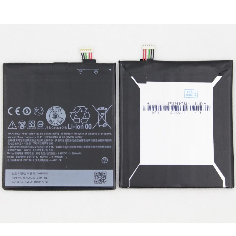 10 шт./лот 2600 мАч мобильный аккумулятор B0PF6100 для HTC Desire 820 820G dual sim D820U D820F D820P D820Q D820T