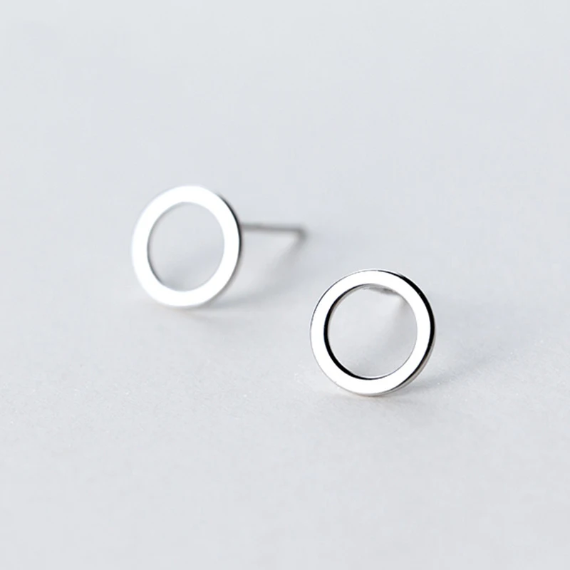 Peri'sBox, 925 пробы, серебряные, в горошек, круглые, маленькие серьги-кольца, минималистичные, крошечные, в горошек, серьги-обручи, геометрические, бисерные серьги