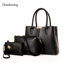 3 Unidades Conjunto Bolsa de Hombro de Las Señoras Del Bolso de los Bolsos de Las Mujeres Crossbody Bolsos Bolsa Feminina Diseñador Monedero de Las Mujeres N223
