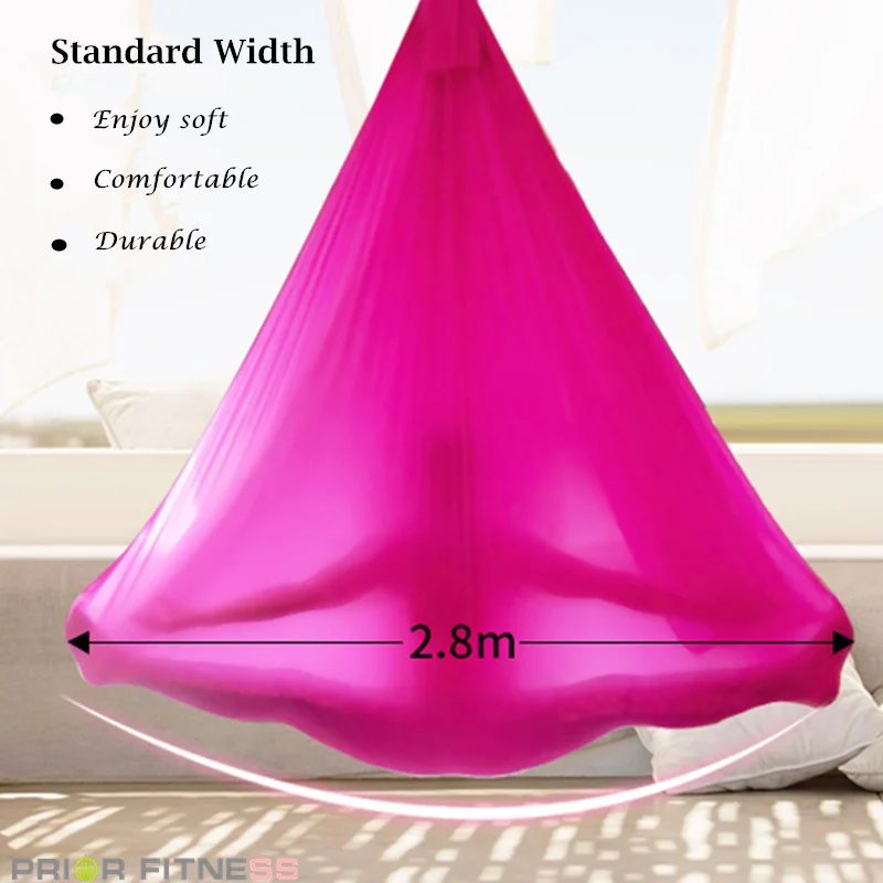 Top quality Anti-Gravity yoga hammock Full Set Aerial Traction Device Fitness for yoga for yoga studio Yoga Flying Swing(5x2.8m)