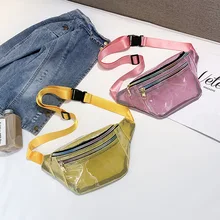 Модная стильная лазерная прозрачная поясная сумка для отдыха, Женская поясная сумка-банан, поясная сумка для путешествий, пляжная сумка унисекс, Новинка