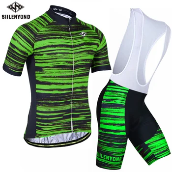 

SIILENYOND Men's short cycling Jerseys summer Cycling clothes Sets cycling riding bicycle clothing MTB ROAD team bike wear