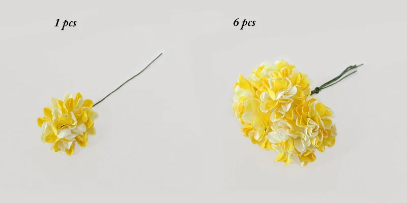 JAROWN Simulation Mini Carnation Paper Flower DIY Wedding Wreath Accessories Material Wedding Candy Box Decoration Fake Flowers (23)