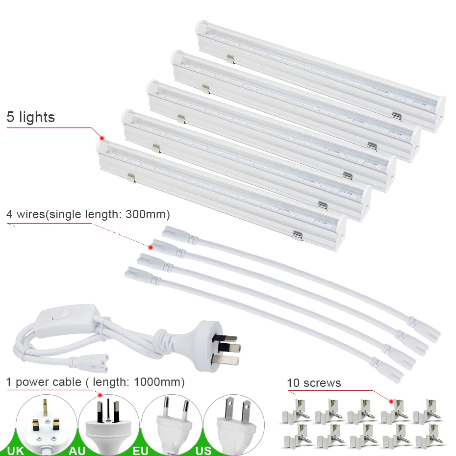 

Plant Grow Light Grow Led Lamp For Plants Aquarium T5 Tube Plants Grow Light Red Blue 6W High Quality For Plants Flowers