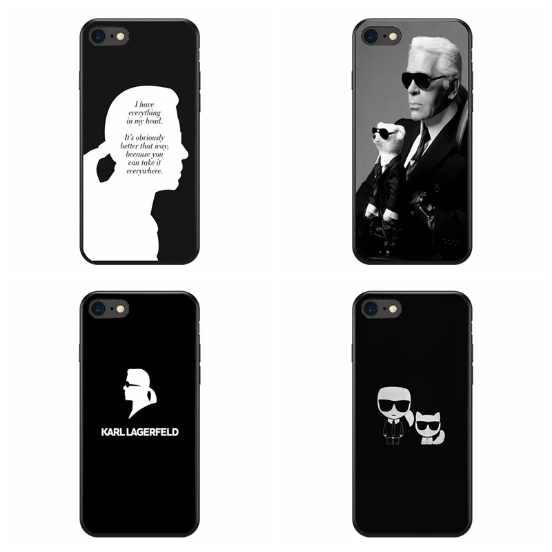 

Karl Lagerfeld soft Silicone phone case for iPhone 8 7 6 6S Plus X XS MAX XR 10 5S SE Coque Shell