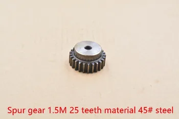 

Spur gear 1.5M 25T 25 teeth bore 6mm 6.35mm 7mm 8mm 10mm 12mm 15mm spur gear precision 45 steel cnc rack and pinion