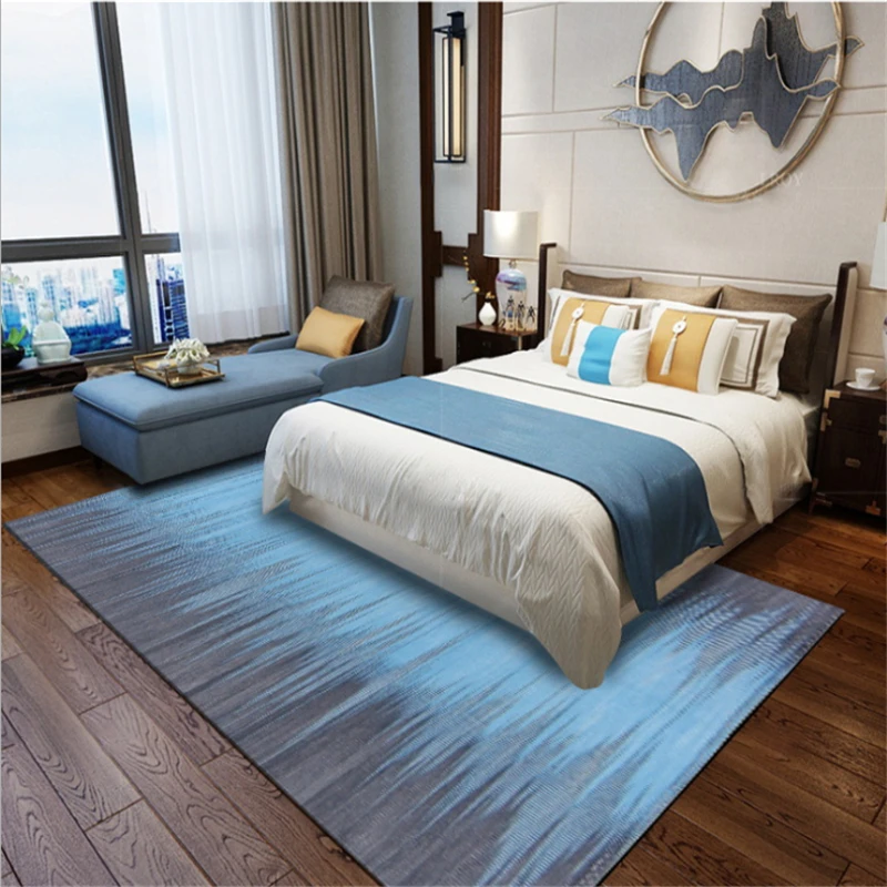 AOVOLL тренд европейский и американский стиль современный Градиент Синий Серый ковер ковры и ковры для дома гостиная спальня коврики