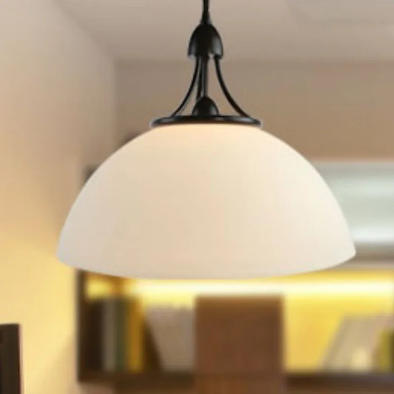 

Nordic American Dining Table Light Modern Simple Creative Single Restaurant pendant lights Glass Aisle Study Lighting FG691