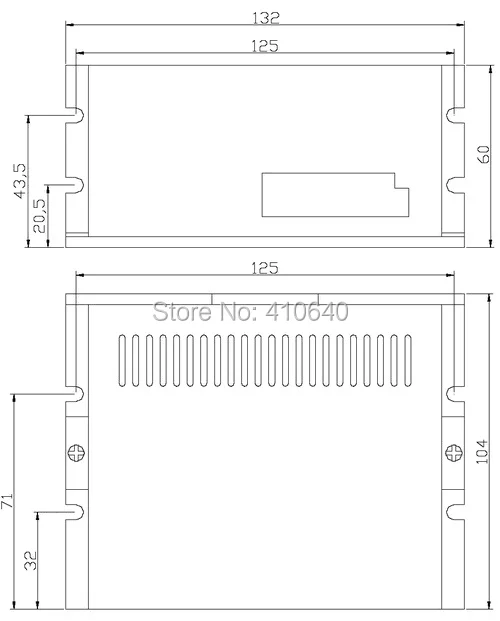 Leadshine SPS487 ультра компактный 48 VDC/7A нерегулируемый выключатель Питание с 180-250 В переменного тока Вход