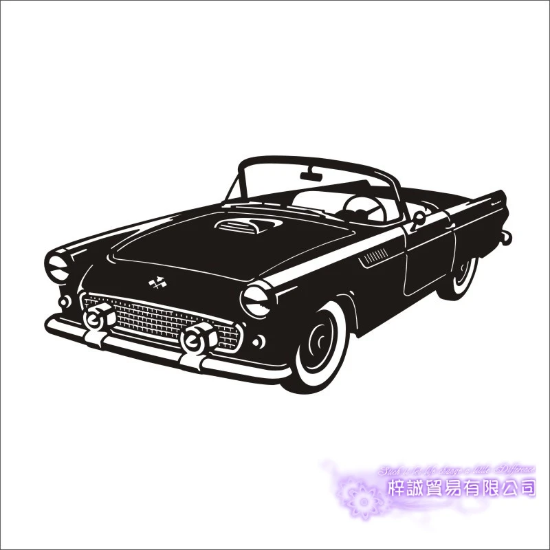 Car Sticker Vehicle Decal Classic Cars Posters Vinyl Wall Decals Pegatina Quadro Parede Decor Mural Car Sticker