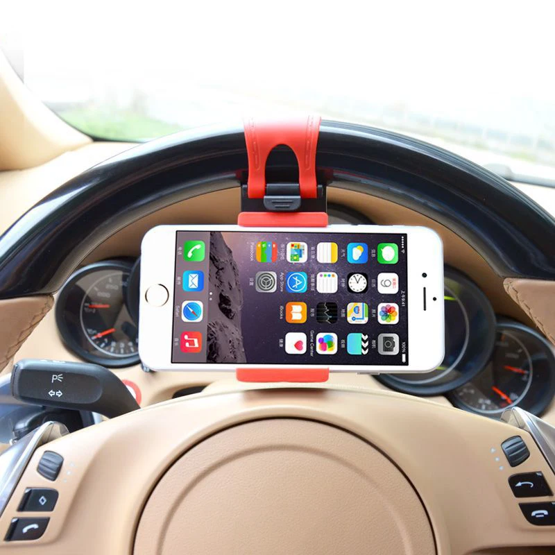 Felkin Universal Car Phone Holder Car Steering Wheel Clip Mount Holder