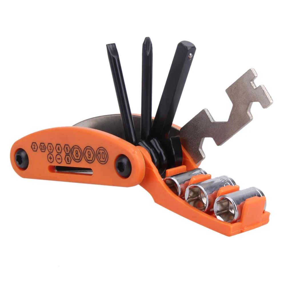 cheap 15 in 1 Multifunction Bike Bicycle Repair Tool Set Hex Wrench Screwdrivers Key Repairing Tools Outdoor Survival High Quality