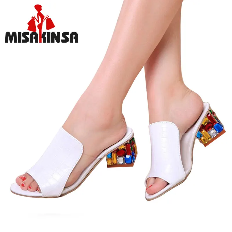 

MISAKINSA Size 35-41 New Fashion Women Sandals Sexy Slippers Street Summer Shoes Women Daily Outdoor Lady Home Footwear
