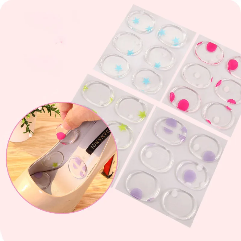 

Free Ship Invisible Silica Silicone Gel High Heels Cushion Protector Foot Feet Care Shoe Back Insert Pads Insoles Stickers