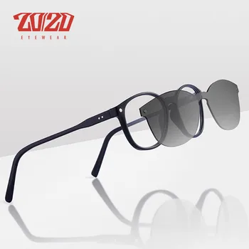 

20/20 Brand UV400 Classic Clip On Sunglasses Men Magnet Women Eyewear Glasses Frames TR90 Optical Glasses Frame TR137
