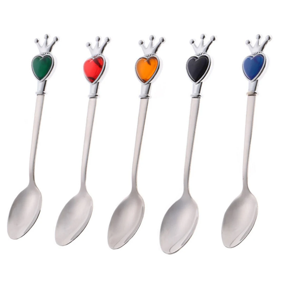 

Stainless Steel Spoon With Long Handle Ice Spoon Coffee Spoon Tea Home Kitchen Tableware Spoons