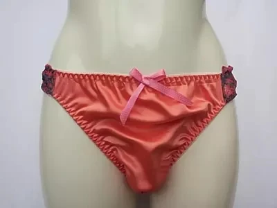 Мужские прозрачные трусы джоки Sissy фиолетовые кружевные стринги с оборками