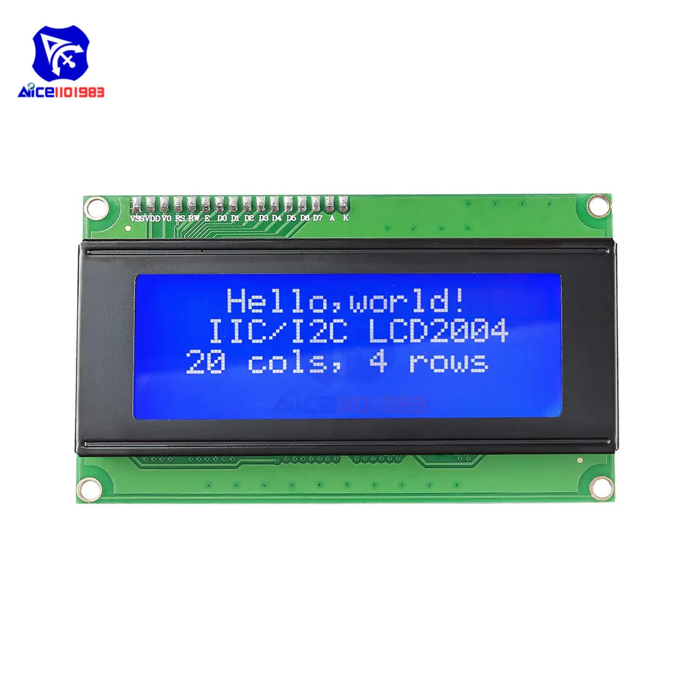 ЖК модуль diymore 2004 последовательный IIC I2C TWI 20x4 экран для Arduino Uno Mega2560|module i2c|module lcdmodule