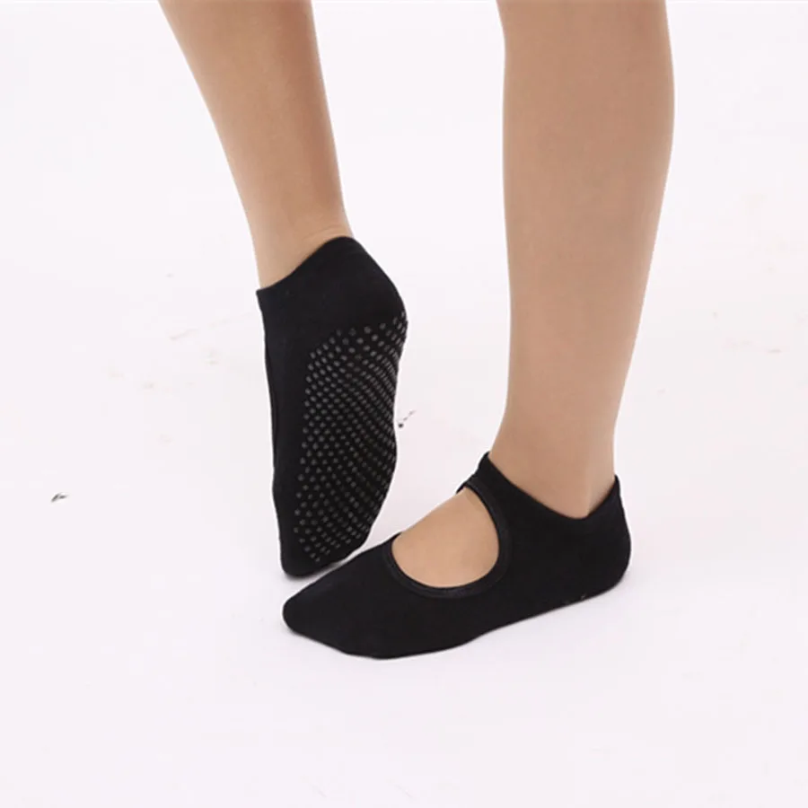 Women Ballet Dance Pilates Socks Backless Professional Fitness Pilates Socks Women Non-slip Dance Pilates Socks Women Grip Socks comfort women socks Women's Socks