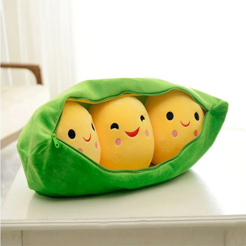 New 40cm 4 Styles PP Cotton Super Cute Little Pea Plush Toys 3 Peas in
