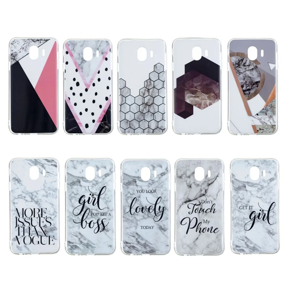 New Luxury Marble Glossy Phone Case For Samsung S5 mini S6 edge S7 S8 Plus S9 J3 J5 2016 A5 2017 Cases Funda Silicon Cover |