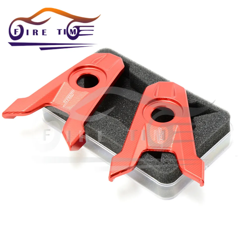 

7 colors motorcycle parts cnc aluminum motorcycle rear fork adjustment code red color chain adjuster spot for kawasaki z800