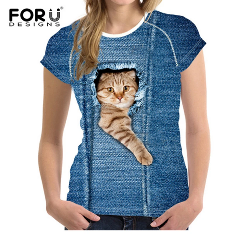 Aliexpress.com : Buy FORUDESIGNS Denim Scottish Fold Cat