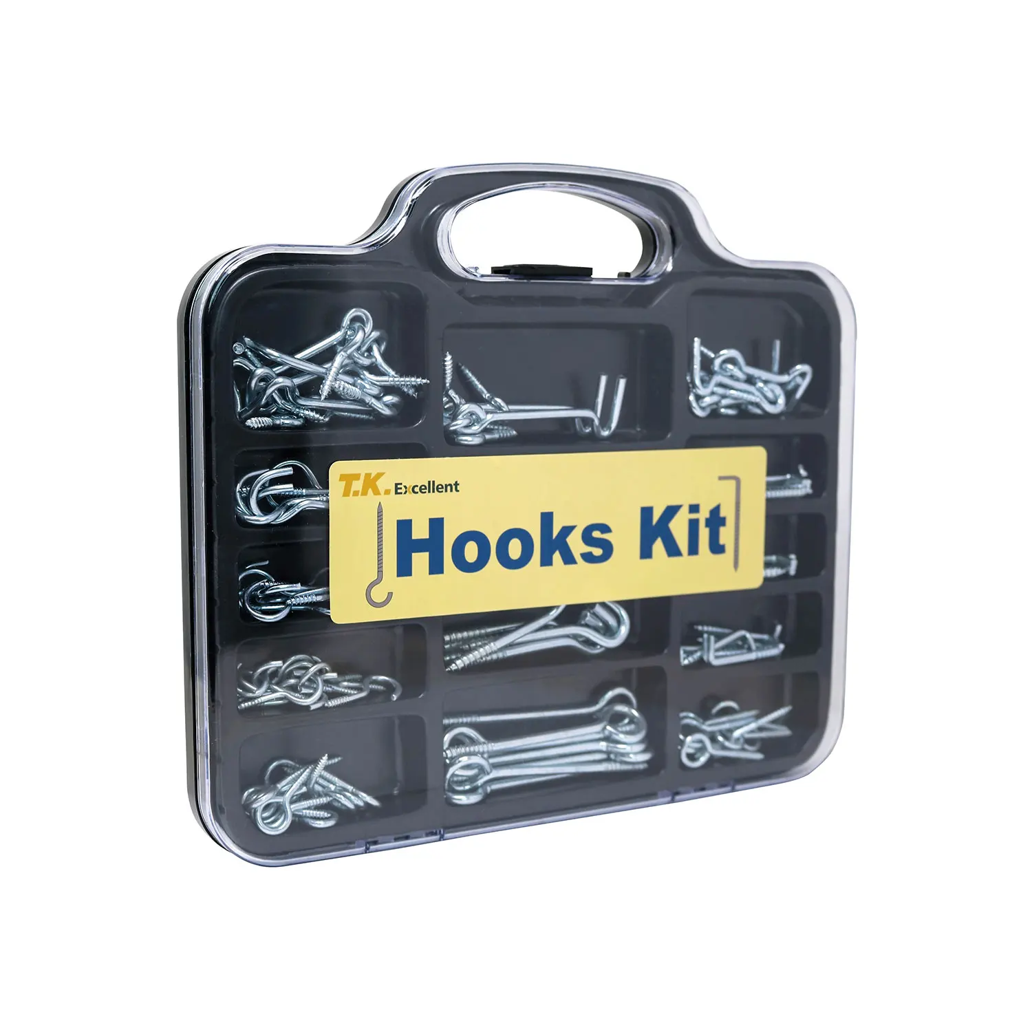 

T.K. Excellent Gate Hook and Eye Ceiling Hooks Cup Hooks Screw Hooks Mug Hooks Assortment Kit,98Pcs