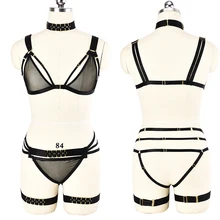 Jlx.harness женские сексуальные Золотые Аксессуары эластичная сетка для тела белье на бретельках набор и золотые аксессуары эластичные сетчатые трусики подвязки