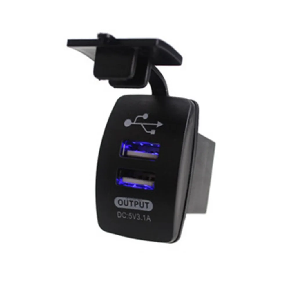Car Accessories Charger Adapter Black Dual Double 2 USB Port 12V In Car