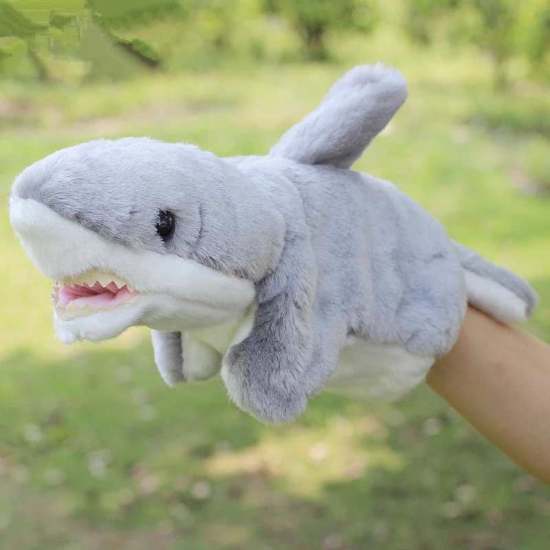 

Ocean Fish Plush Hand Puppet Toys Puppet Plush Sea Shark Doll Toys For Kids Baby Birthday Christmas Gifts
