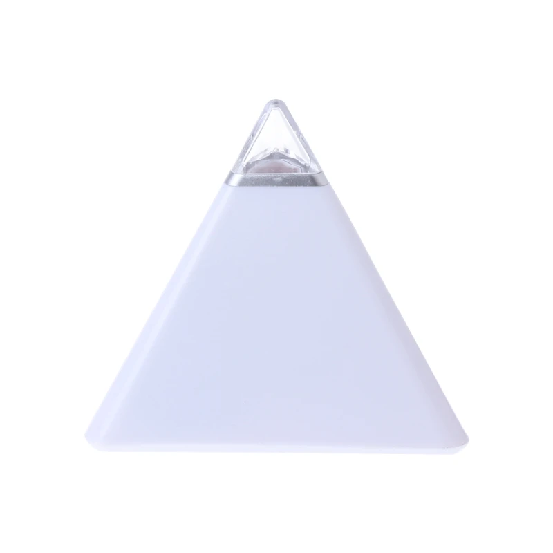 Треугольная пирамида время 7 изменение цвета светодиодный Будильник цифровой ЖК-часы термометр