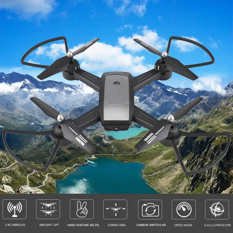 

LH-X34F 6-axle gyro 1080P Wide Angle Camera V-sign auto-photo Optical Flow Positioning Auto-Photo Wifi FPV Selfie RC Drone